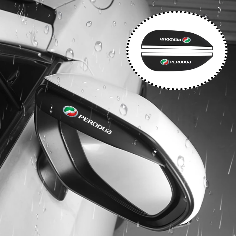 Углеродное волокно автомобильное зеркало заднего вида для бровей непромокаемая