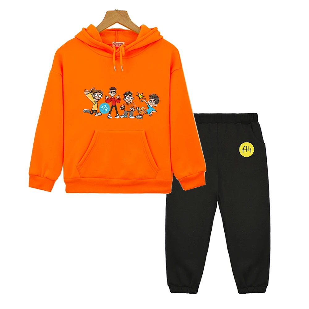 

Kid's Merch A4 Lamba Hoodie for Girl Clothing Set мерч A4 Sweatshirt Spring Pullover Baby Boy Clothes Pants Top Children Costume