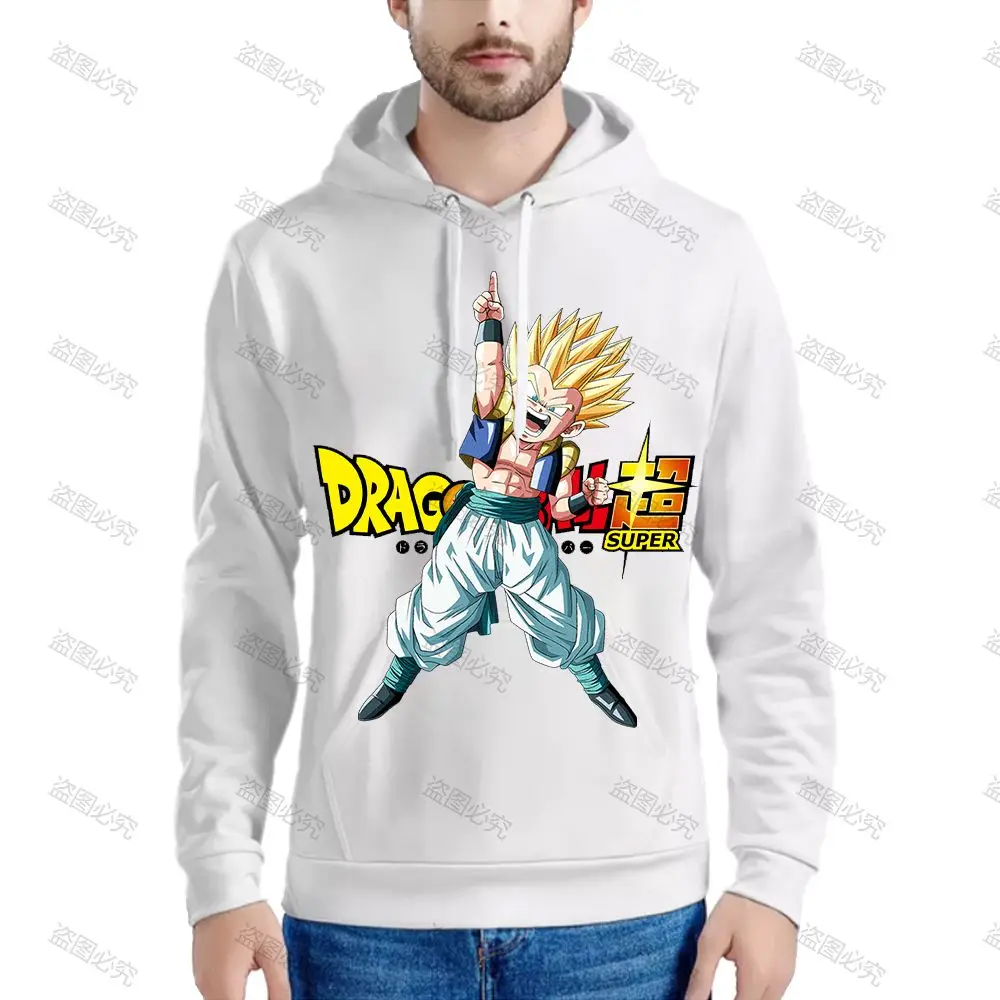 Men's Hoodies Super Saiyan Anime Man Sweatshirts Party Clothing Dragon Ball Z Essentials Vegeta Harajuku Couple Outfit New Goku images - 6