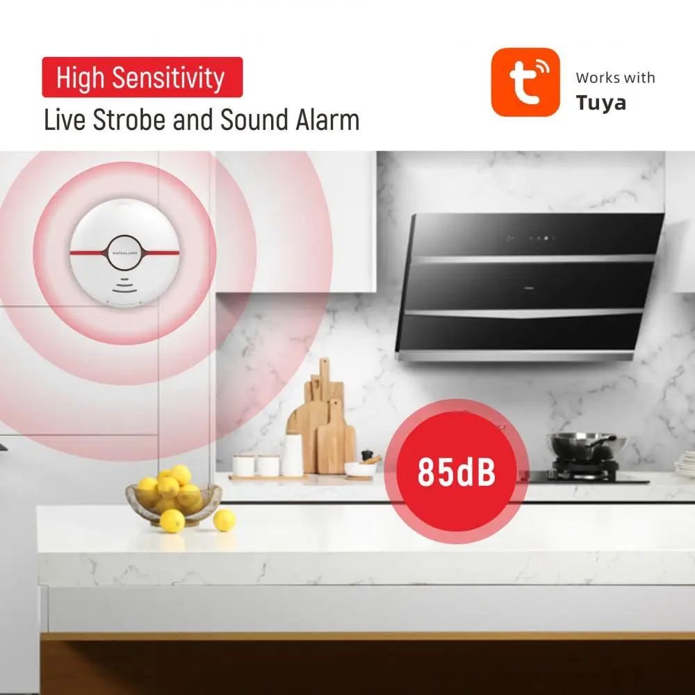 

Беспроводной детектор дыма, 85 дБ, Wi-Fi