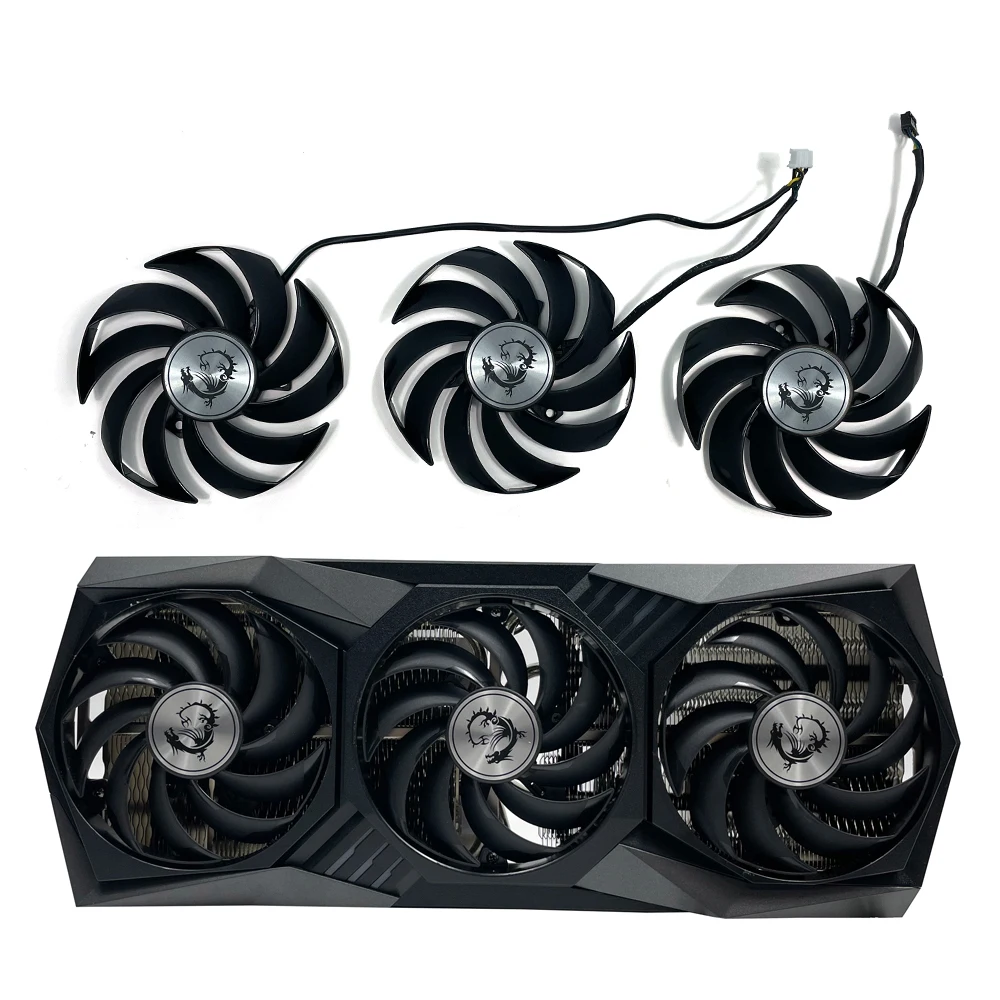 

Original PLD09210B12HH GPU Radiator Cooler for MSI GeForce RTX 3060 3070 3060Ti 3070TI GAMING X TRIO Graphics Card Fan