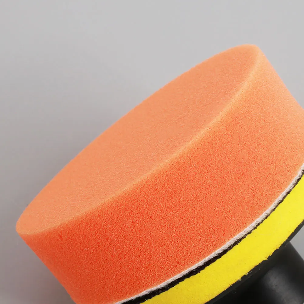 

8 Pcs Car Buffing Pad Tools Durable Auto Waxing Sponge Orange Pratical Polisher Buffer Car Polishing Sponge