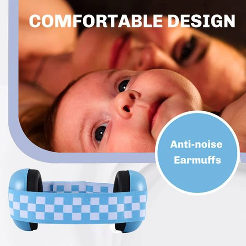Шумоподавляющие наушники для младенцев с эластичной повязкой на голову