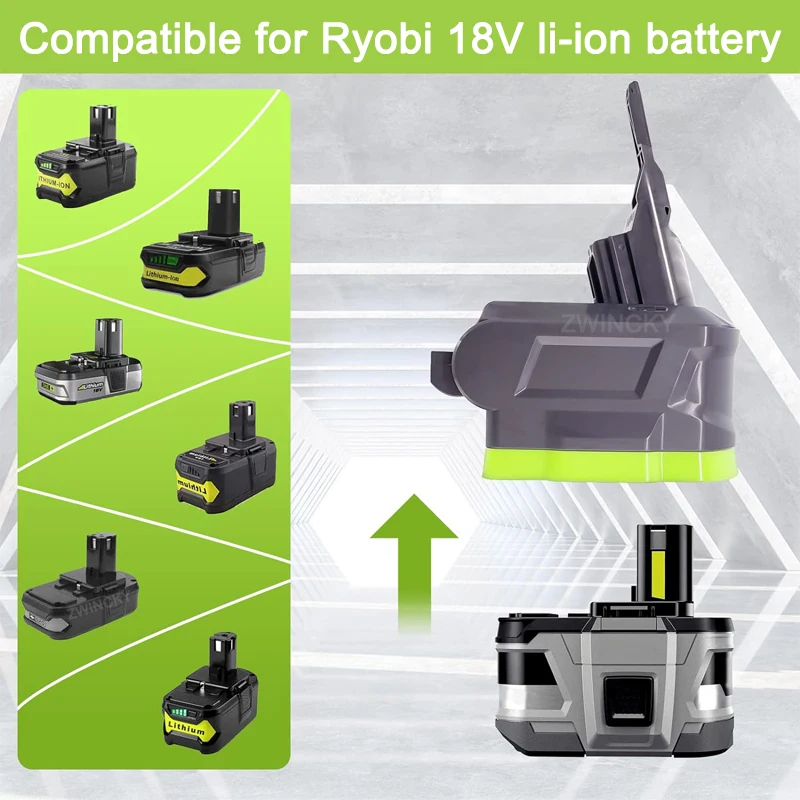 Адаптер аккумулятора для пылесосов Dyson V6 V7 V8 преобразователь 18 в