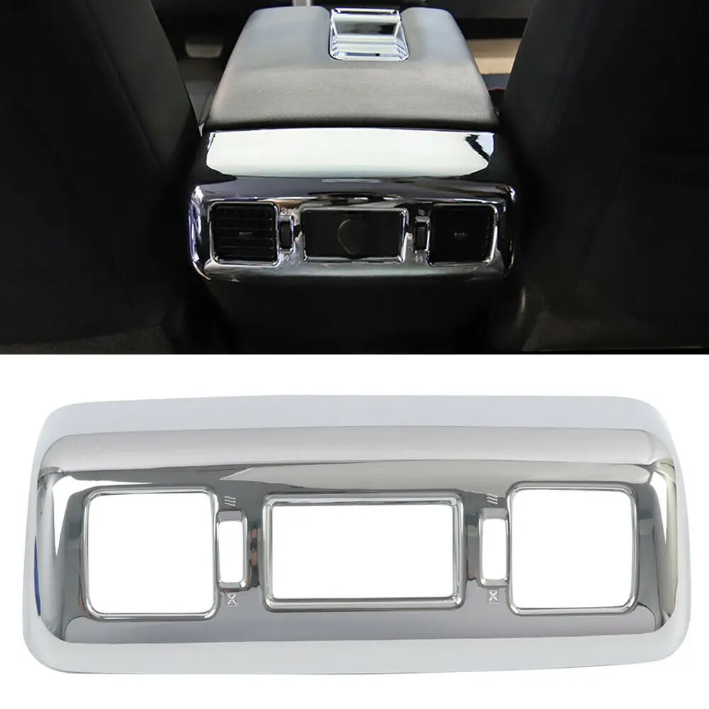 

ABS Chrome Inner Armrest Rear Air Vent Cover Trim For Toyota Tundra 2014-2021