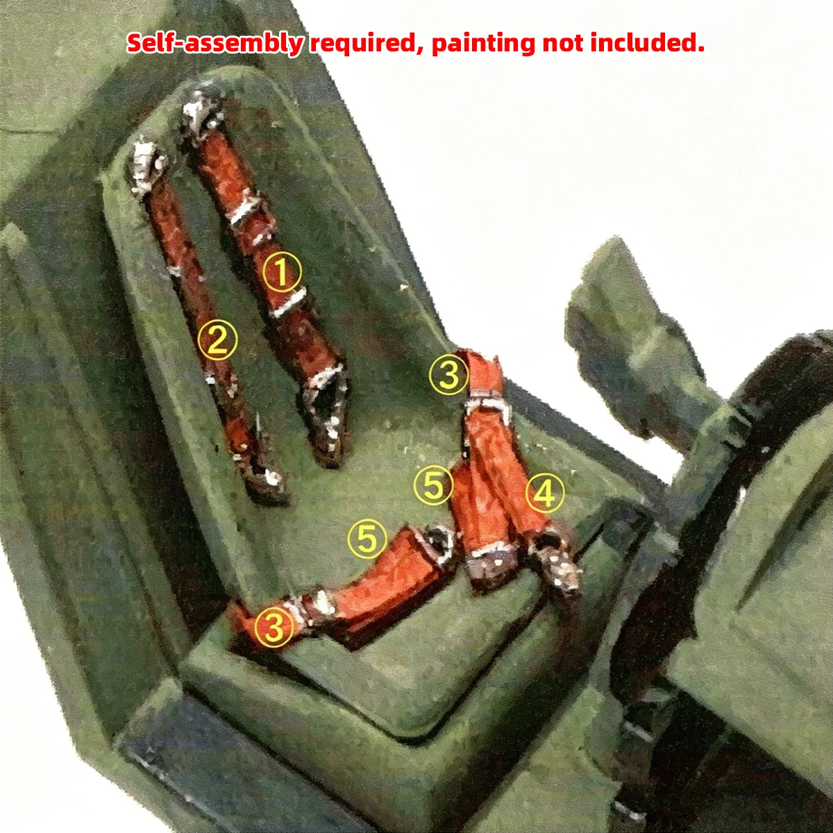 Фото Детали для сборки моделей в масштабах 1/32, 1/48, 1/72: Стандартный ремень безопасности для пилота немецкого самолета времен Второй мировой войны, аксессуар для военных моделей. №3