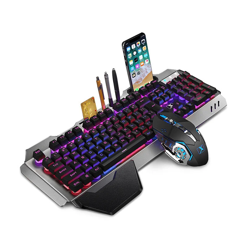 

Wireless Rechargeable Keyboard and Mouse RGB Backlit Mouse Mechanical Waterproof Keyboard for Gaming PC Laptop 2400DPI Mice Sale