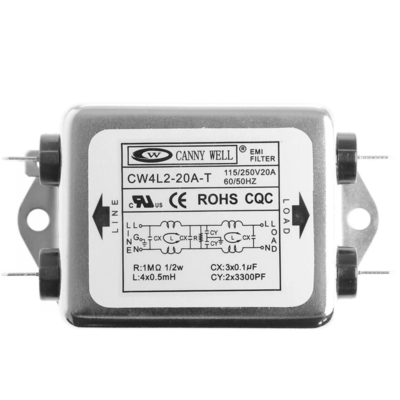 

2023 New Power Filter CW4L2-20A-T Monophasic Enhanced 220V 50/60 HZ