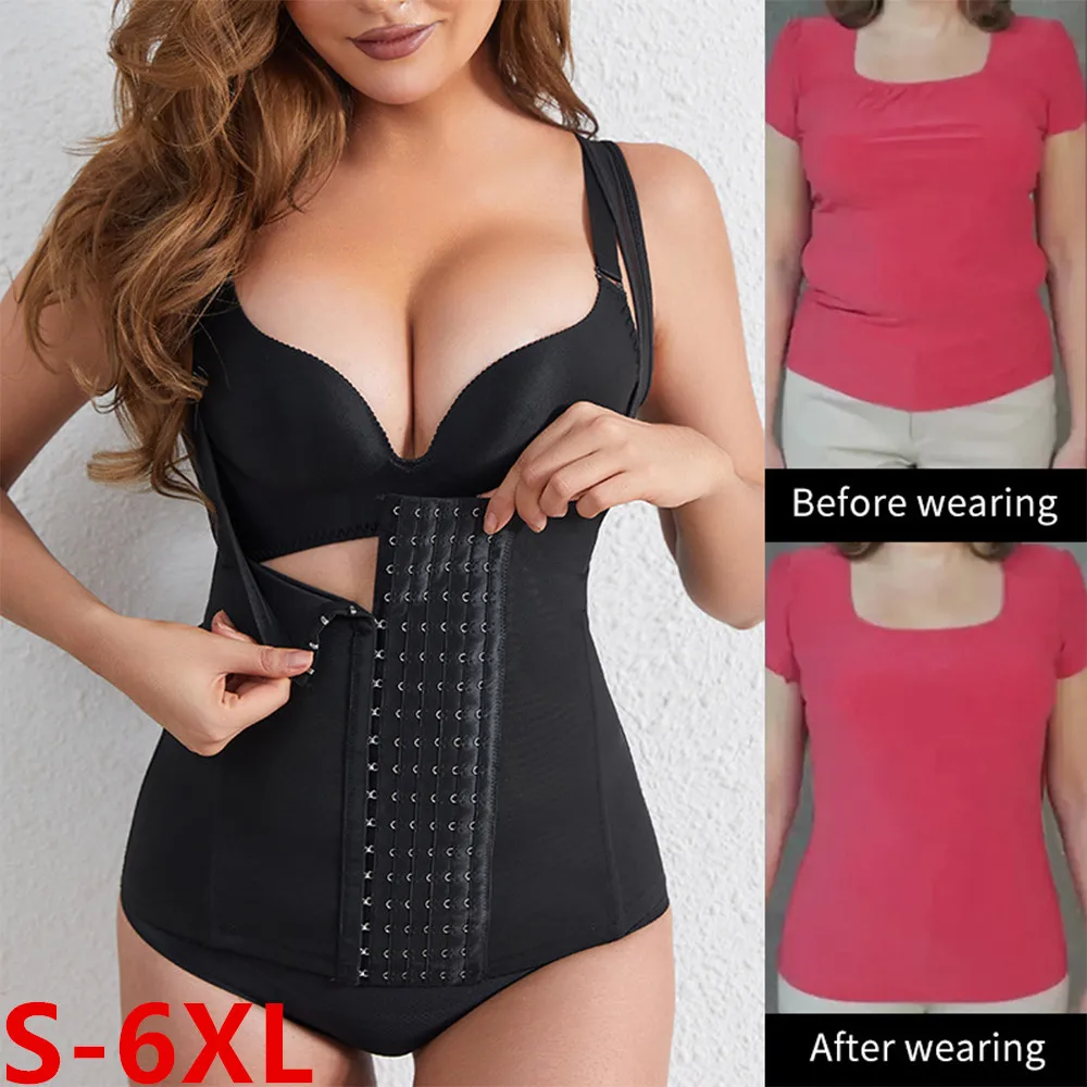 

Women Waist Trainer S-6XL Corset Postpartum Waist Support Adjustable Hight Waist Body Tummy Shaper Ladies Bandage