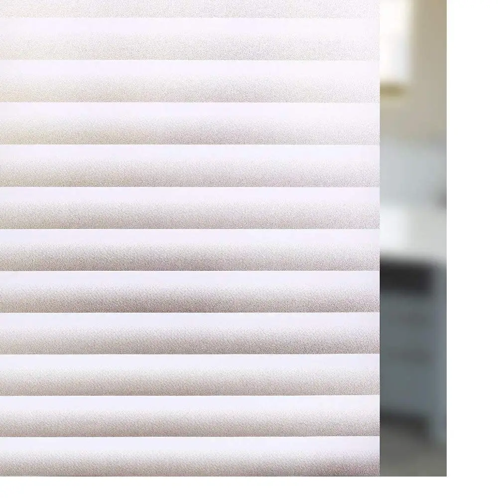 

WXSHSH Louver Pattern Privacy Window Film Home Decor No-Glue 3D Static Decorative Glass Sticker Kitchen Size 75*400 Cm