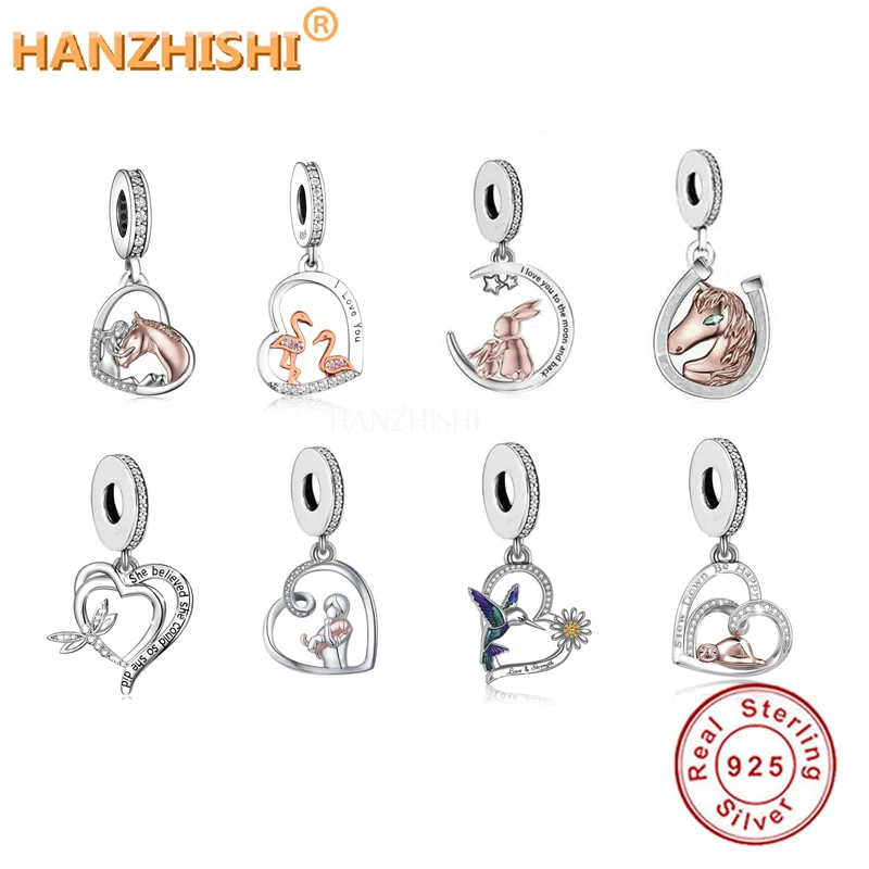 Женский серебряный браслет с подвеской в виде сердца | Украшения и аксессуары