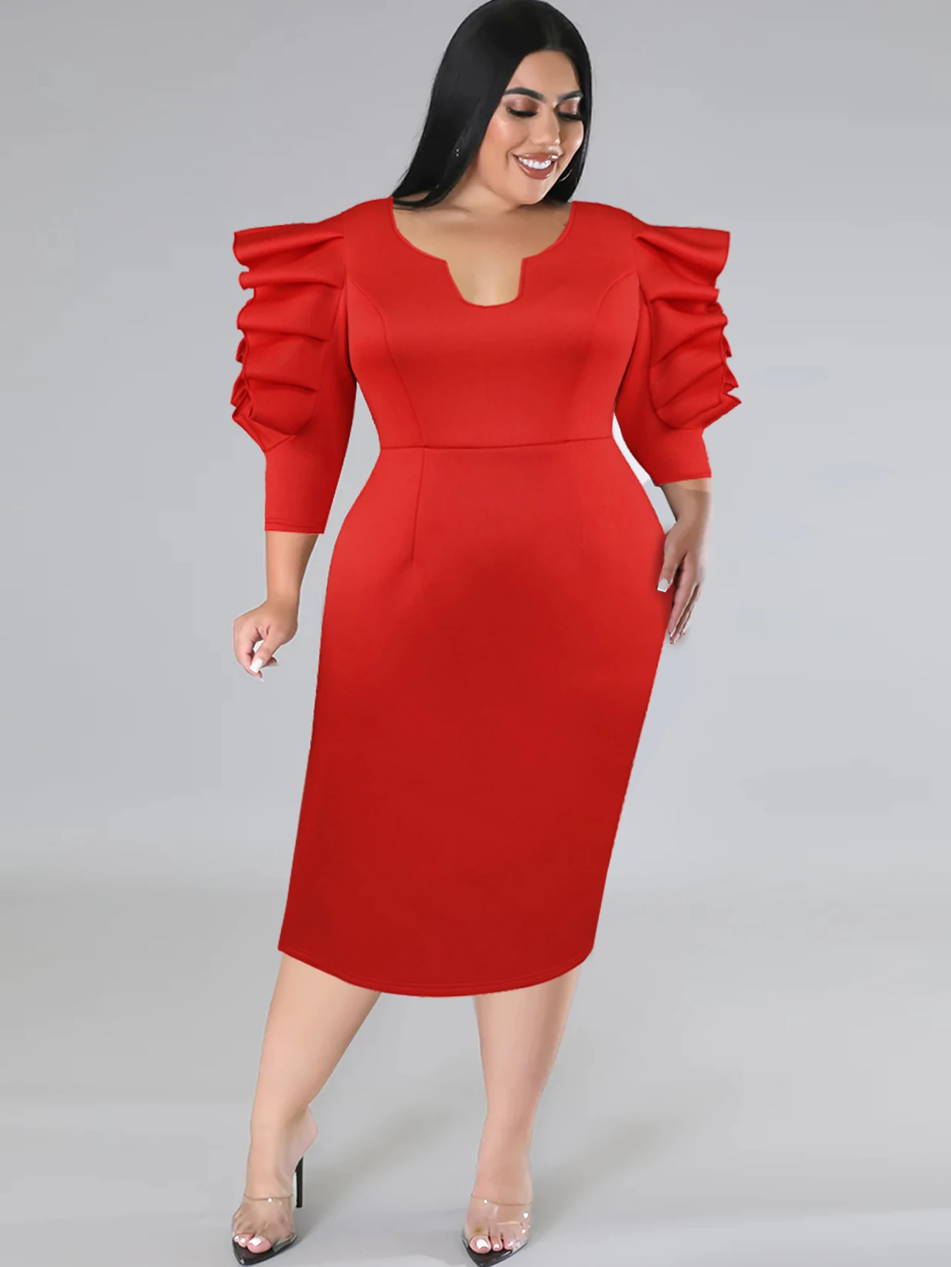 Красные платья-футляры для женщин