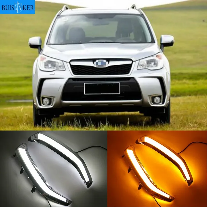 Дневные ходовые светильник ни водонепроницаемые желтого цвета 1 комплект для Subaru