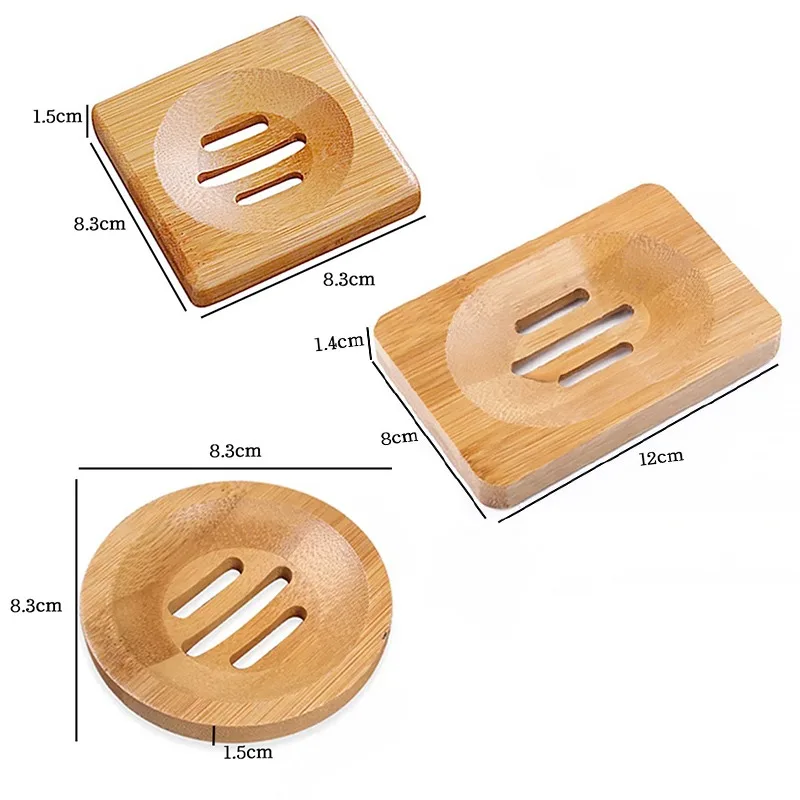 2022 Коробка для мыла натуральная искусственная кожа бамбуковый чехол поднос