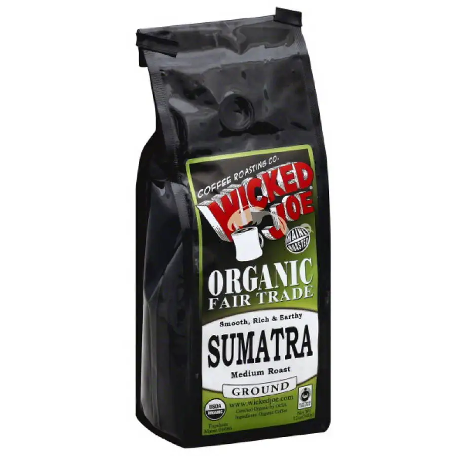 

Sumatra Medium Roast Ground Coffee, 12 oz, (Pack of 6)