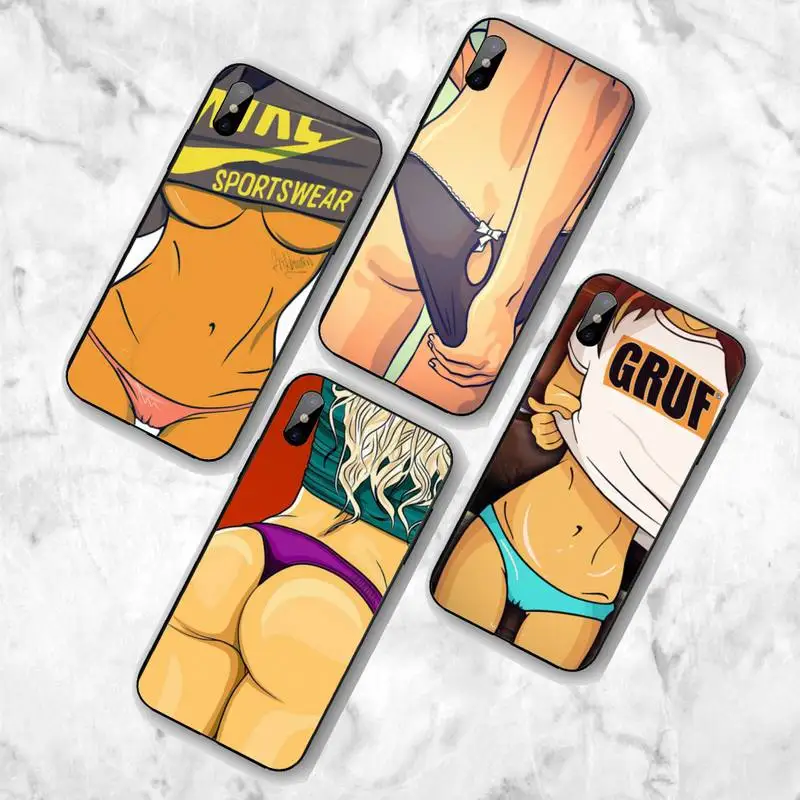 Сексуальный чехол для телефона с изображением девушки бикини Huawei G7 G8 P7 P8 P9 P10 P20 P30