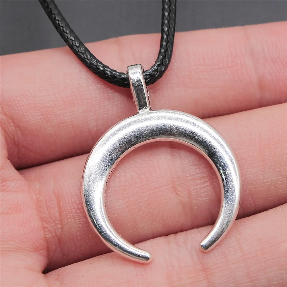 

Прямая поставка, 2 цвета, 33x26 мм, подвеска в виде полумесяца, ожерелье-цепочка