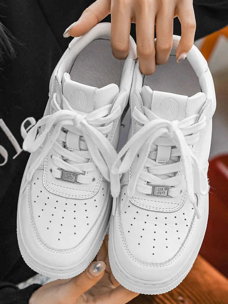 Winter New Extra Large Men's Shoes 45 Casual Student Sports White 47 Genuine Leather Board 48