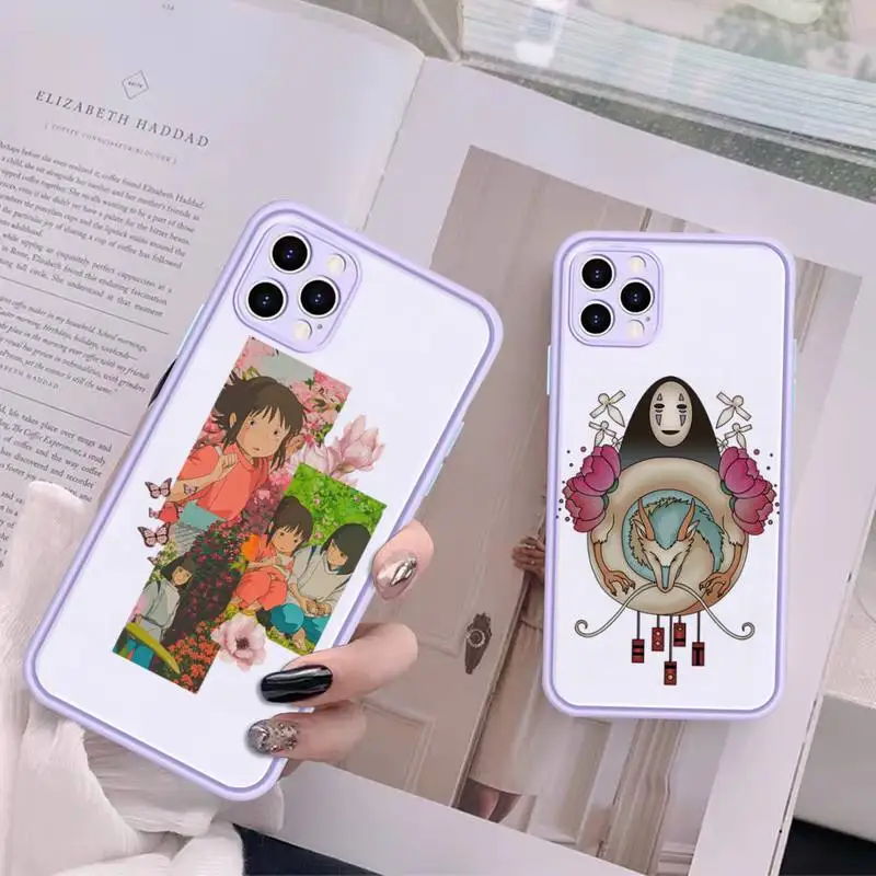 

Spirited Away Phone Case for iPhone 14 11 12 13 Mini Pro Max 8 7 Plus X XR XS MAX Translucent Matte Cover