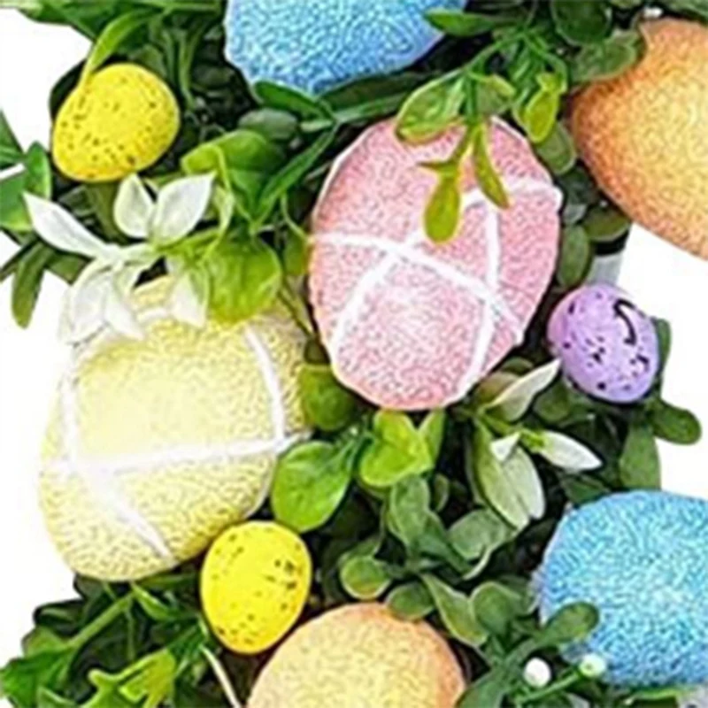 

Easter Decorations Easter Wreath Bunny Easter Egg Wreath Hanging Ornament Spring Wreaths For Garlands Fireplace Home Decor