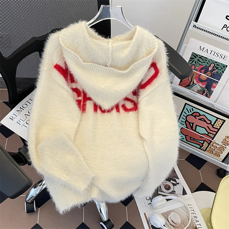 Американский модный бренд вязаная футболка с капюшоном мужская и женская