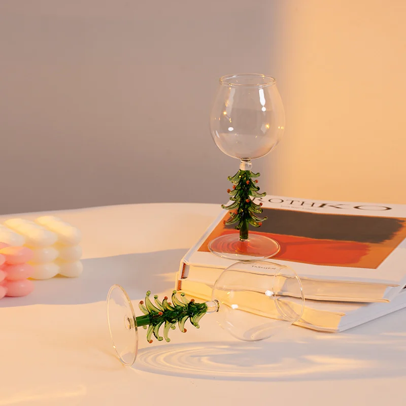 Усовершенствованная атмосфера рождественский бокал для вина цветной бокалы