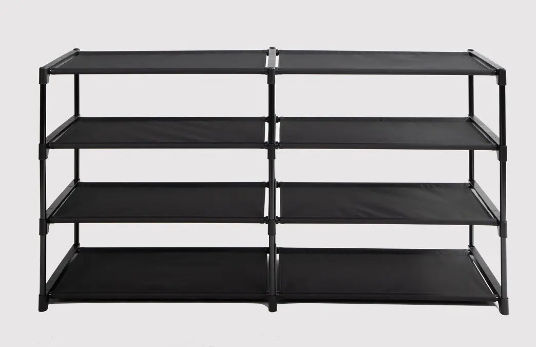 

4-Tier Storage Organizer, Rich Black, 24 Pairs