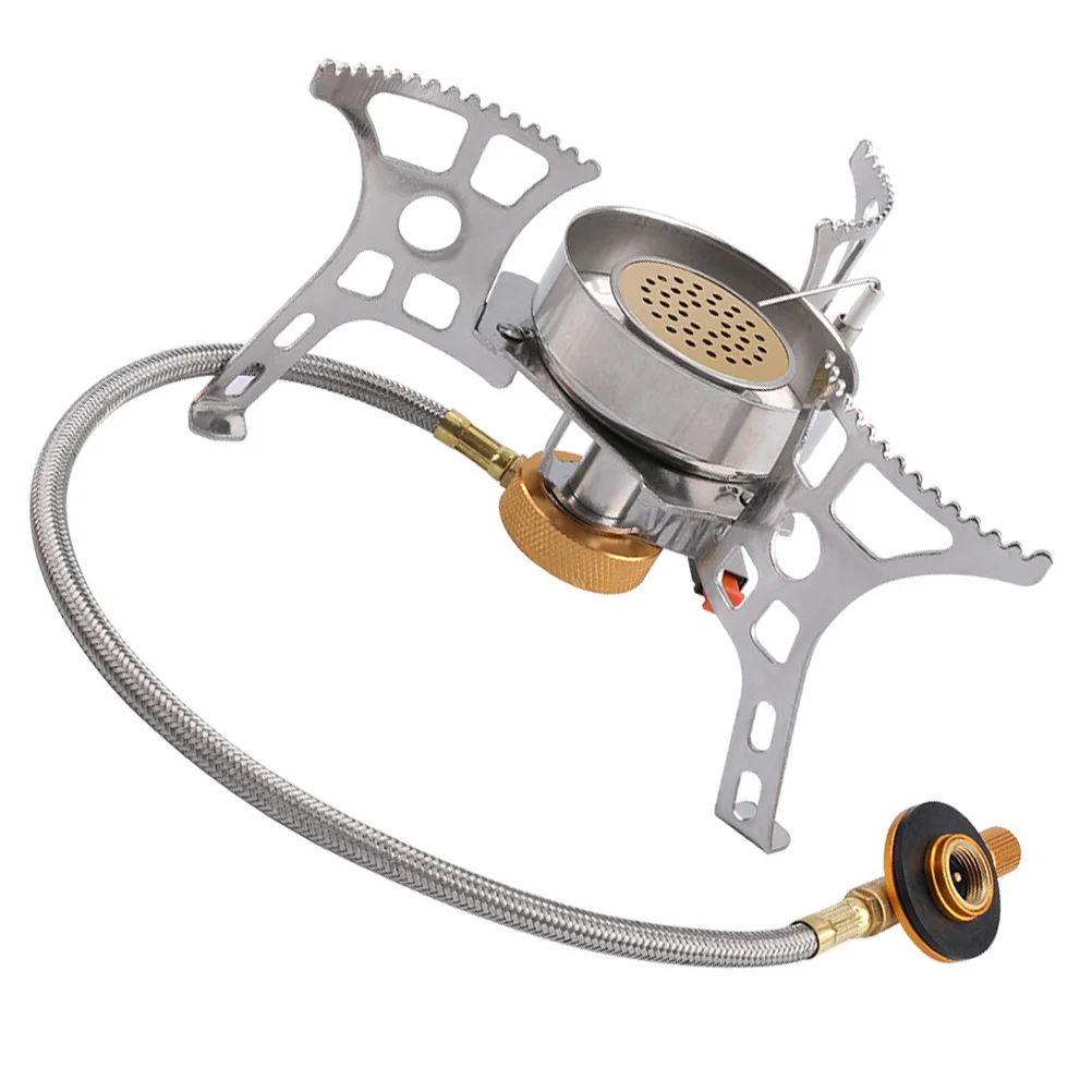 

Windproof Stove Camping Cooker for Outdoor Portable Gas Burner Cooking Utensils