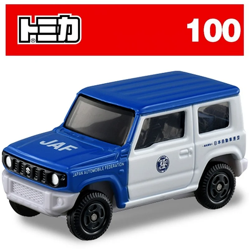 

Takara Tomy Tomica Simulation Alloy Car Model 100 Suzuki Jimny JAF Jeep Collection Ornaments Decorations Boys Toys Kids Gifts