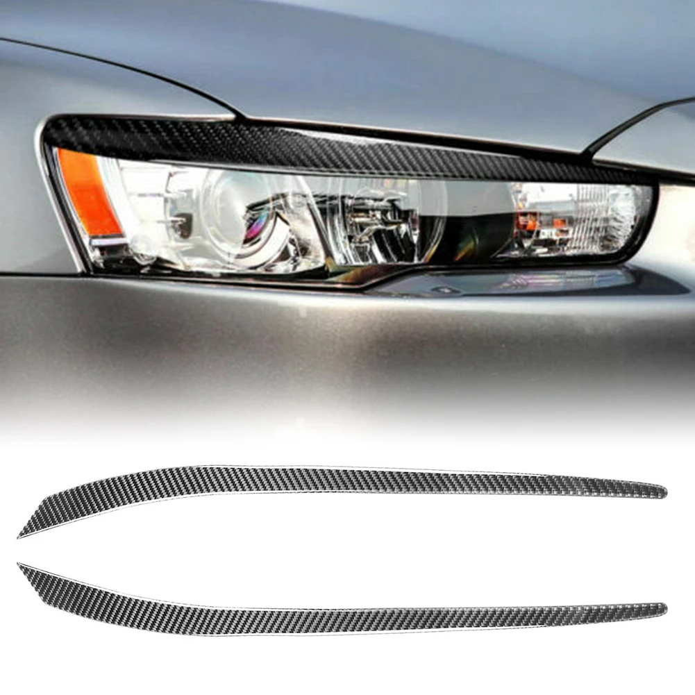 

Фары для бровей из углеродного волокна для Mitsubishi Lancer 2008-2015, фары для бровей, декоративные аксессуары для бровей, новинка 2022