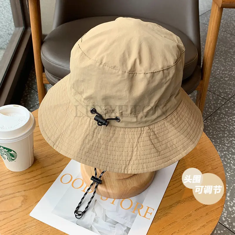 

Bucket Cap Summer Spring Autumn Solid Color Fast Drying Waterproof Windproof Sunshade Hat Folding Bag Outdoor 2022 LUXXETON