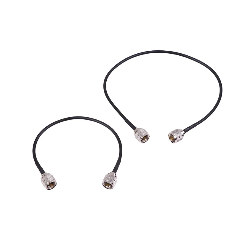 

New RF Coaxial Cable UHF Male To Male Connector UHF PL259 Male To UHF Male PL259 RG58 Pigtail Cable 30cm 50cm Extension Cord 1PC