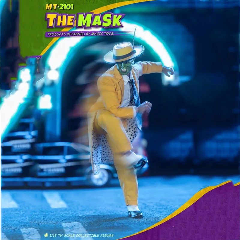 

In Stock Magic Toys MT2101 1/12 Scale MASK People Jim Carrey 6 Inches Full Set Action Figure Model Toy for Fans Collection