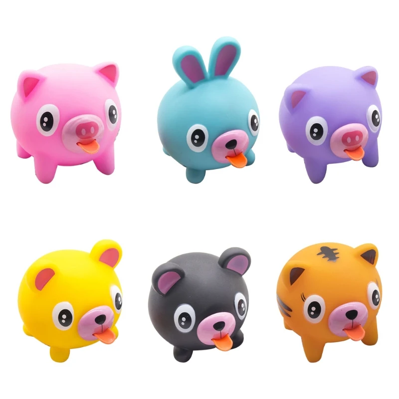 

Anti-Stress Animal Interactive Toy Pressure Reduce Vent Ball Spoof Toy for Hand Exercise Special Needs Adults Toddlers A2UB