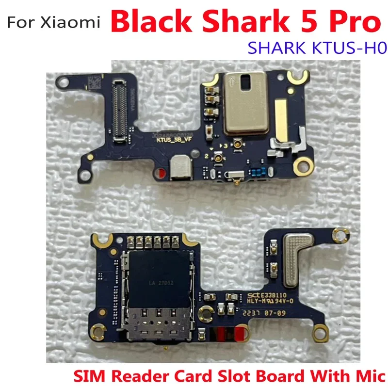 Слот для SIM-карты маленькая плата Xiaomi Black Shark 5 Pro разъем зарядки микрофона