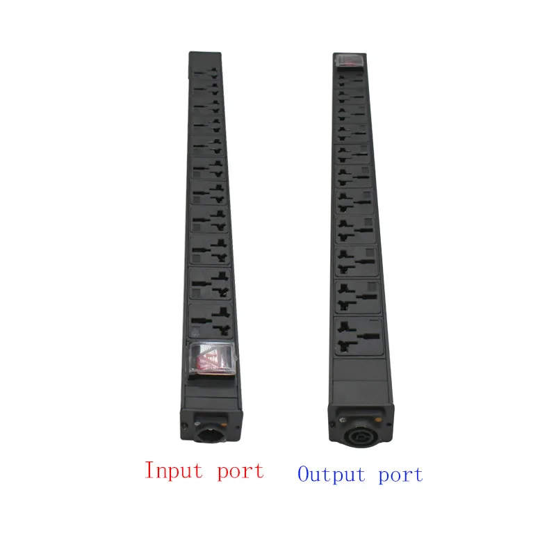 PDU удлинитель авиационный штекер 2-11ACsocket 16A универсальная розетка SAC3MPX SAC3FPX входной выход с переключателем управления
