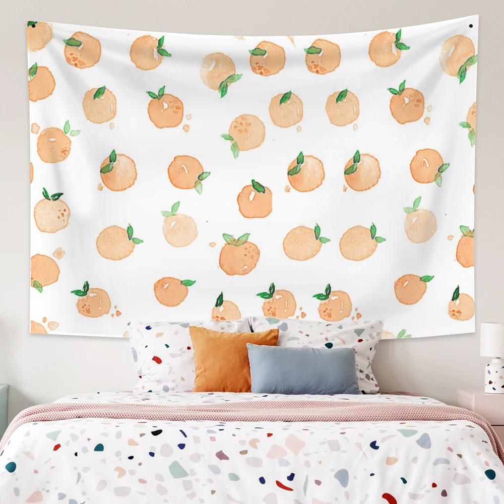 

Tapestry Wall Hanging Fruit Decorative Wall Carpet Stylish Bed Linen Tropic Botany Drawing Tapestry
