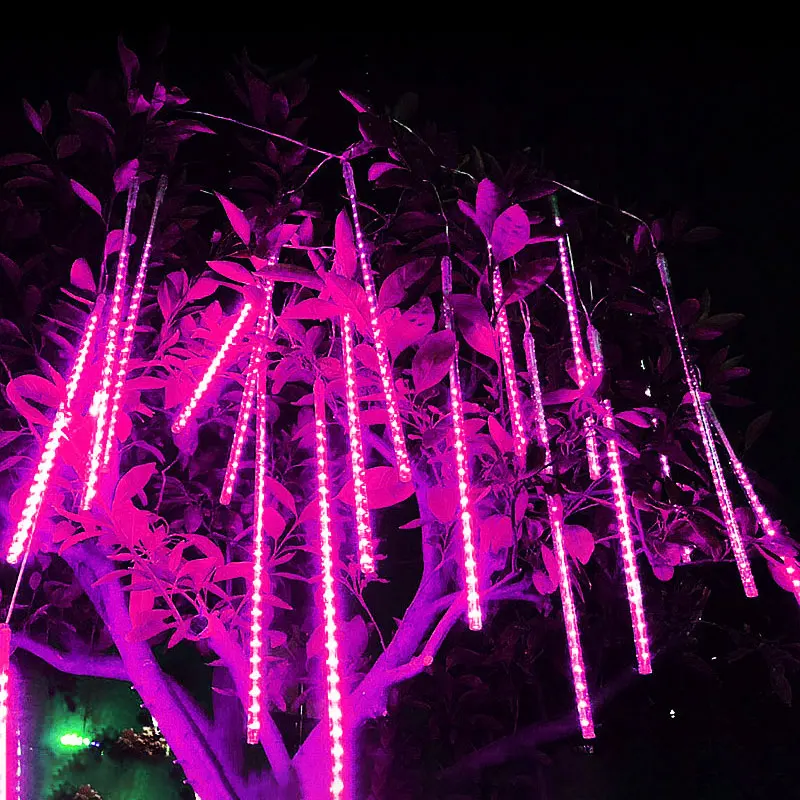 

1/2/3/4 Set Meteor Shower LED String Light Outdoor Waterproof Fairy Lights Street Party Garland Christmas Tree Decoration 2024
