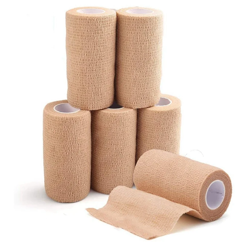 

18 Packs First Aid Self Adhesive Cohesive Bandage, 10X450cm, Self Adherent Wrap, Non Woven Bandage Wrap