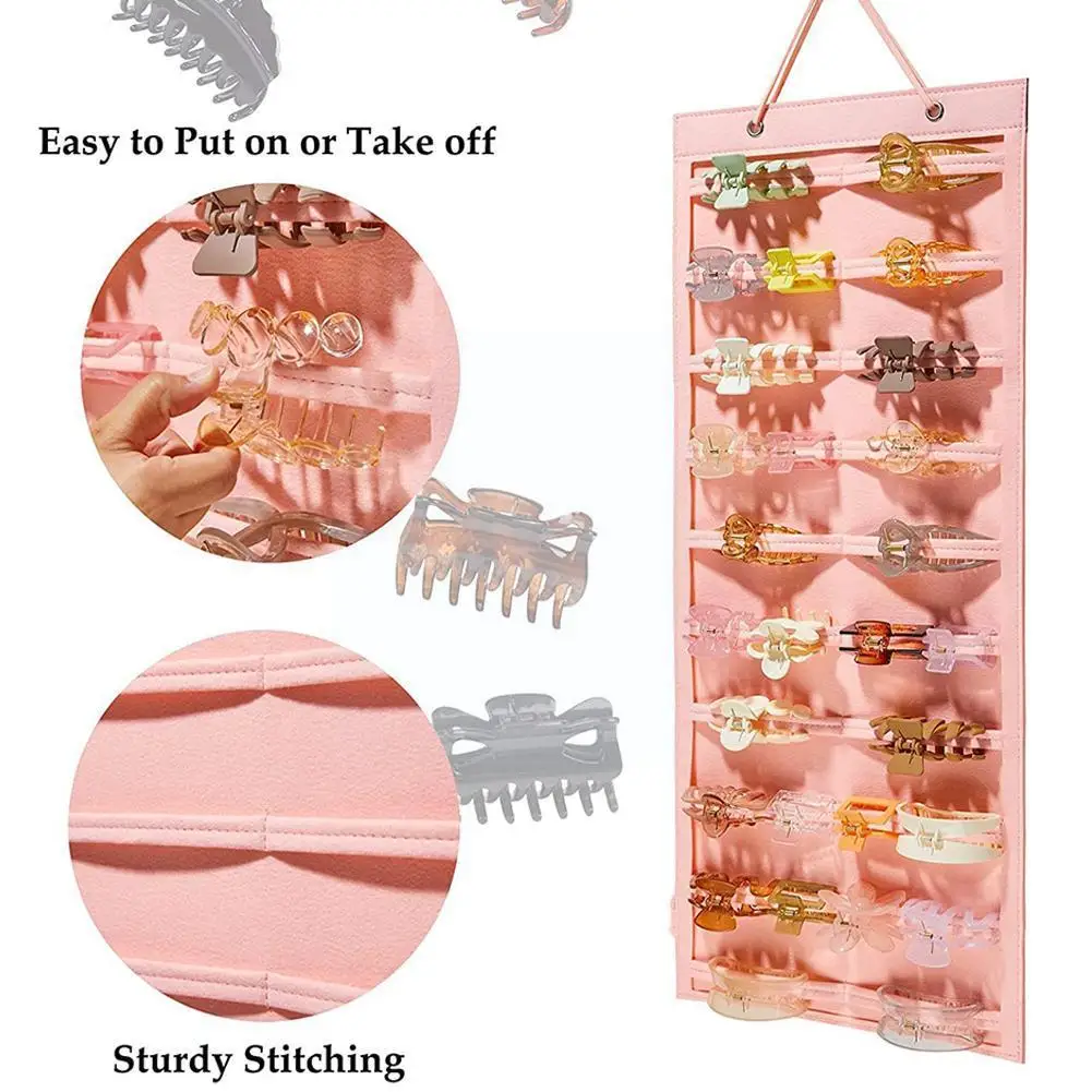 

Large Claw Clip Holder Organizer Hanging Claw Clip Organizer Wall-mount Hair Claw Stand Display Holder Storage For Women Gi Y0E8