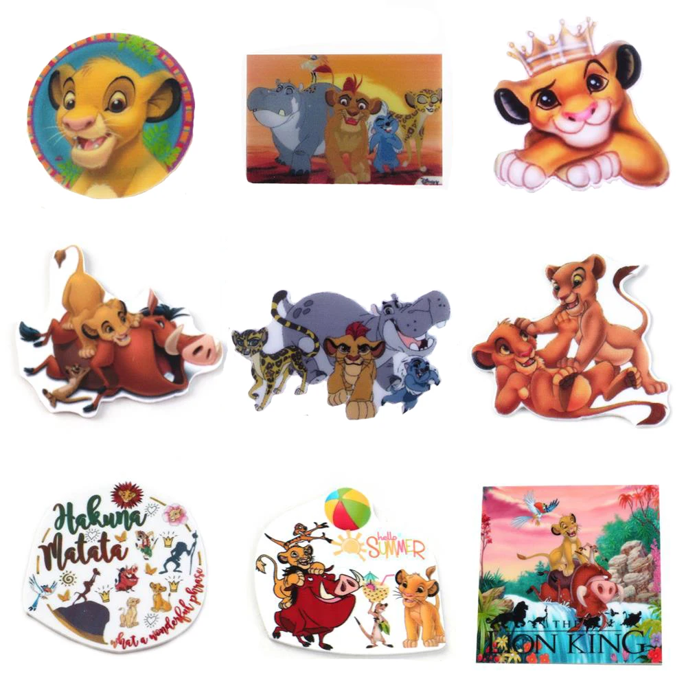 

Disney Король Лев 5 шт./лот плоская смола крафтовые принадлежности с плоским основанием Кабошон Скрапбукинг «сделай сам» бант для волос сумка м...