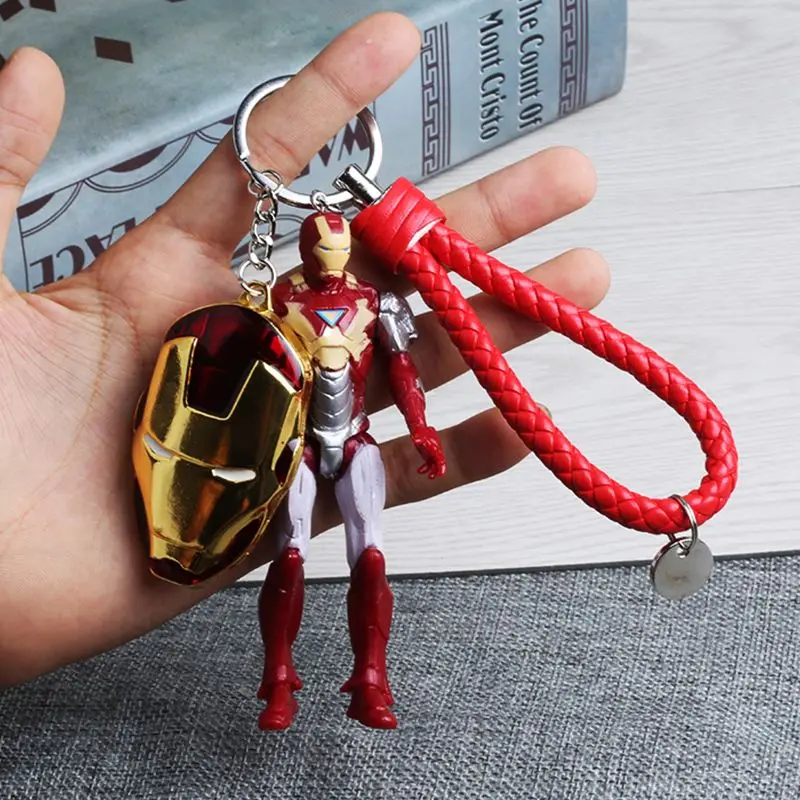 

Avengers animation cartoon creative peripheral doll key chain metal shield key ring personality doll key ring iron man wholesale