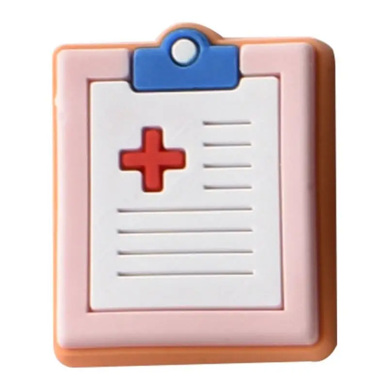 Hot 1pcs Medical Style PVC Shoe Charms Croc Jeans Nurse Stethoscope Shoes Decorations Buckle Garden Sandal Accessories Ornaments