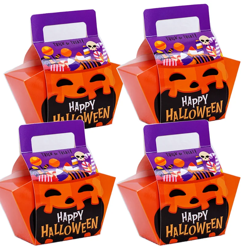 

Creative Halloween Pumpkin Avatar Carrying Box Cute Candy Box Packaging Box Happy Helloween Party Decor Trick or Treat Supplies