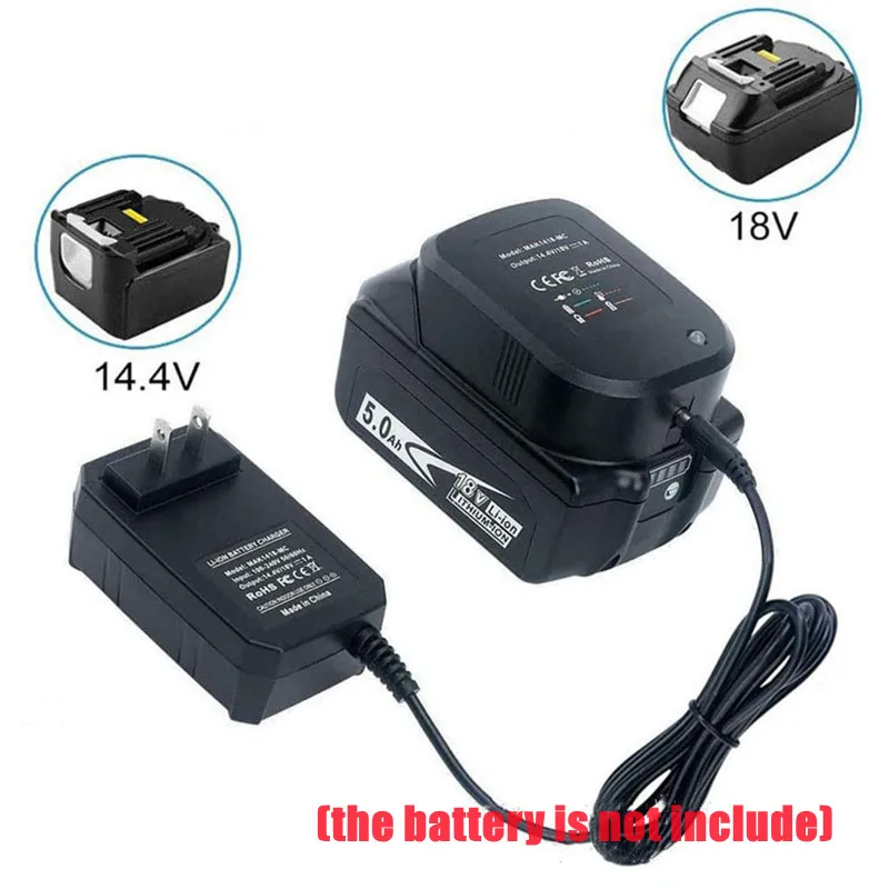 

Replacement Charger For Makita BL1430 BL1830 14.4V 18V Lithium Battery Charger EU Plug Version Compact Design easy to carry
