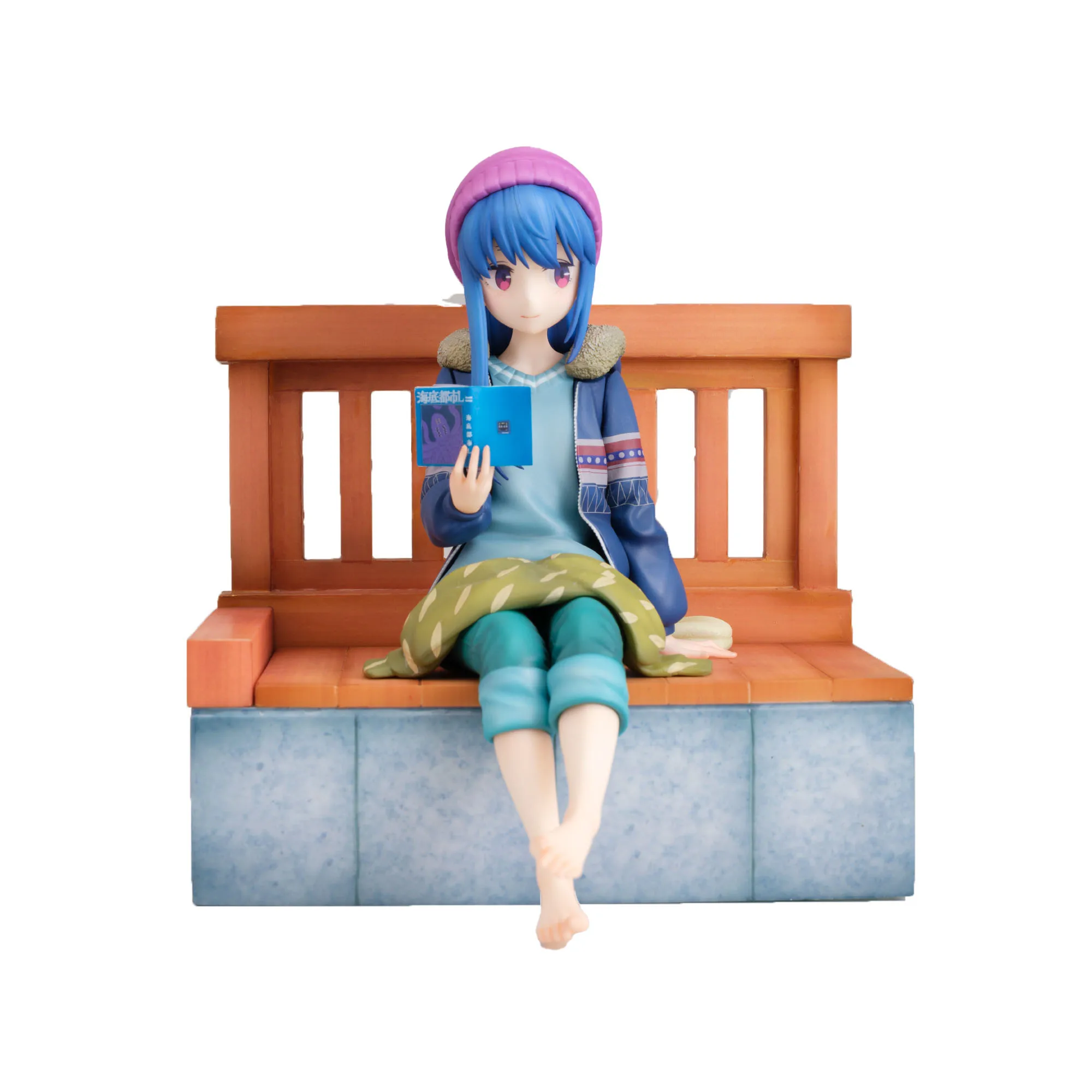 

Original Genuine Amiami Rin Shima LAID-BACK CAMP Authentic Collection Model Animation Character Action Toy