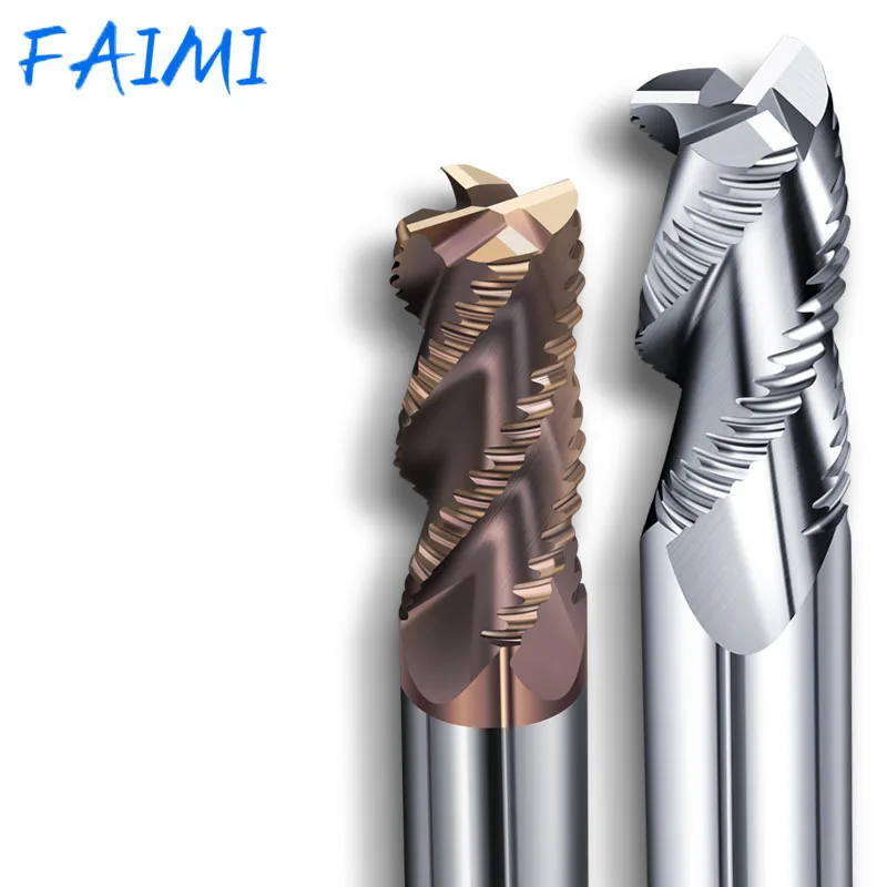 

Фрезы, 3-острые 4-острые детали алюминиевых ножей из грубой кожи, стальные детали HRC55, вольфрамовое покрытие
