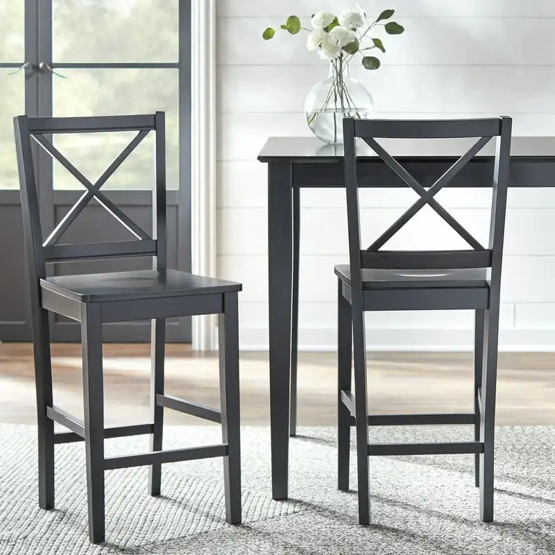 

-Back 30" Stool, Set of 2, Multiple Colors