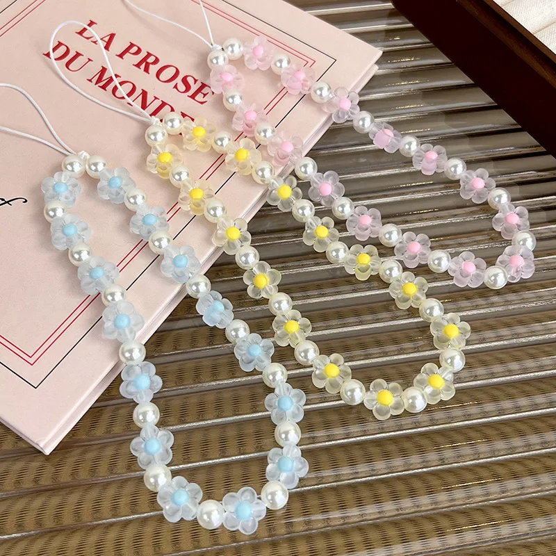 Красочная Полимерная Цепочка Для Телефона С Цветочными Бусинами Креативная