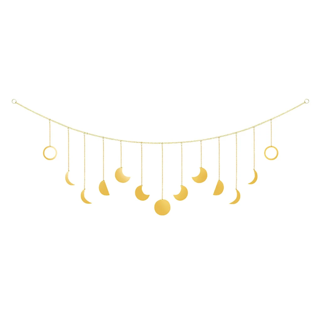 Декоративная гирлянда в стиле бохо настенное украшение с фазой Луны для дома